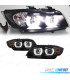 FAROS BIXENON PARA BMW E90 E91 05-08 OJOS ANGEL U LED 3D NEGRO