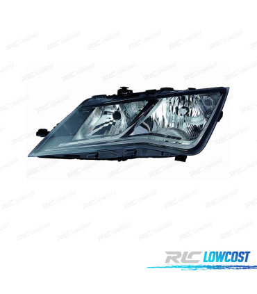 FARO IZQ PARA SEAT LEON 12-16 FONDO NEGRO