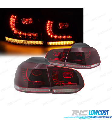 PILOTOS PARA VOLKSWAGEN VW GOLF 6 08-13 LED ROJO BLANCO