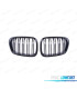 PARRILLA DOBLE LAMA BMW E39 95-03 NEGRO BRILLO